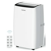 Portable Air Conditioner 14000 BTU, Suitable for 420 sq ft of Rooms, Floor Standing Air Conditioning AC Unit with Remote Control and Installation Kit, 5-In-1 Function