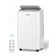Portable Air Conditioner 14000 BTU, Suitable for 420 sq ft of Rooms, Floor Standing Air Conditioning AC Unit with Remote Control and Installation Kit, 5-In-1 Function