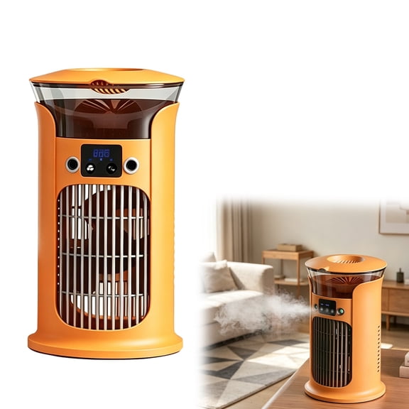 Portable Air Conditioner, 2026 New 5 in 1 USB Personal Air Cooler, 880ML Mini Evaporative Cooler, 180° Oscillating, 3 Fan Speeds, for Home Travel [Energy Class A+]