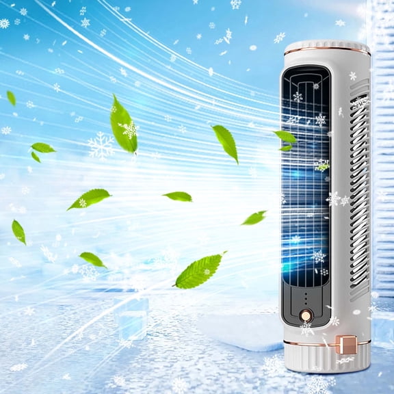 Portable Air Conditioner 2026 Upgrade, Windowless Mini AC Unit 3 Speeds, Personal Air Cooler with Mist Spray, Rechargeable 2000mAh for Camping Office