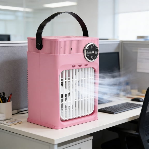Portable Air Conditioner 3 in 1 Mini AC Unit for Home Office, 1200ml Evaporative Air Cooler with Remote Control, Personal Cooling Fan with Humidifier and Night Light