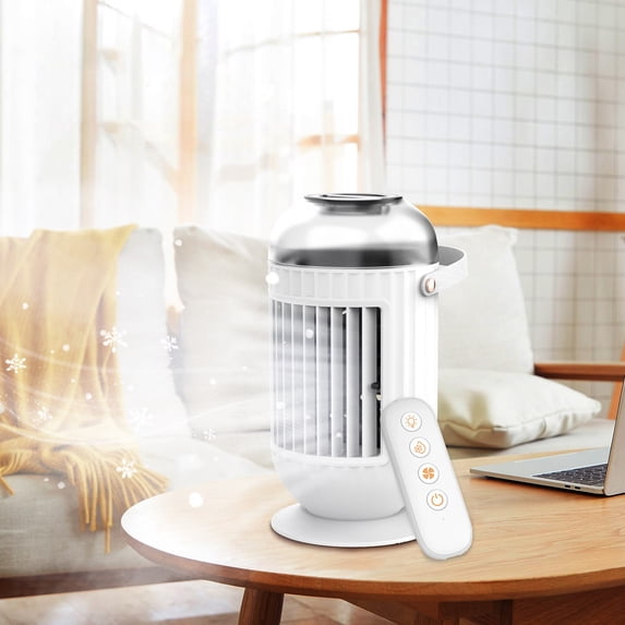 Portable Air Conditioner, 3 Speeds Personal Evaporative Air Cooler, Rechargeable Mini Air Conditioner, Quiet Portable AC Unit Fan for Office Desk Home Bedroom Camping Car