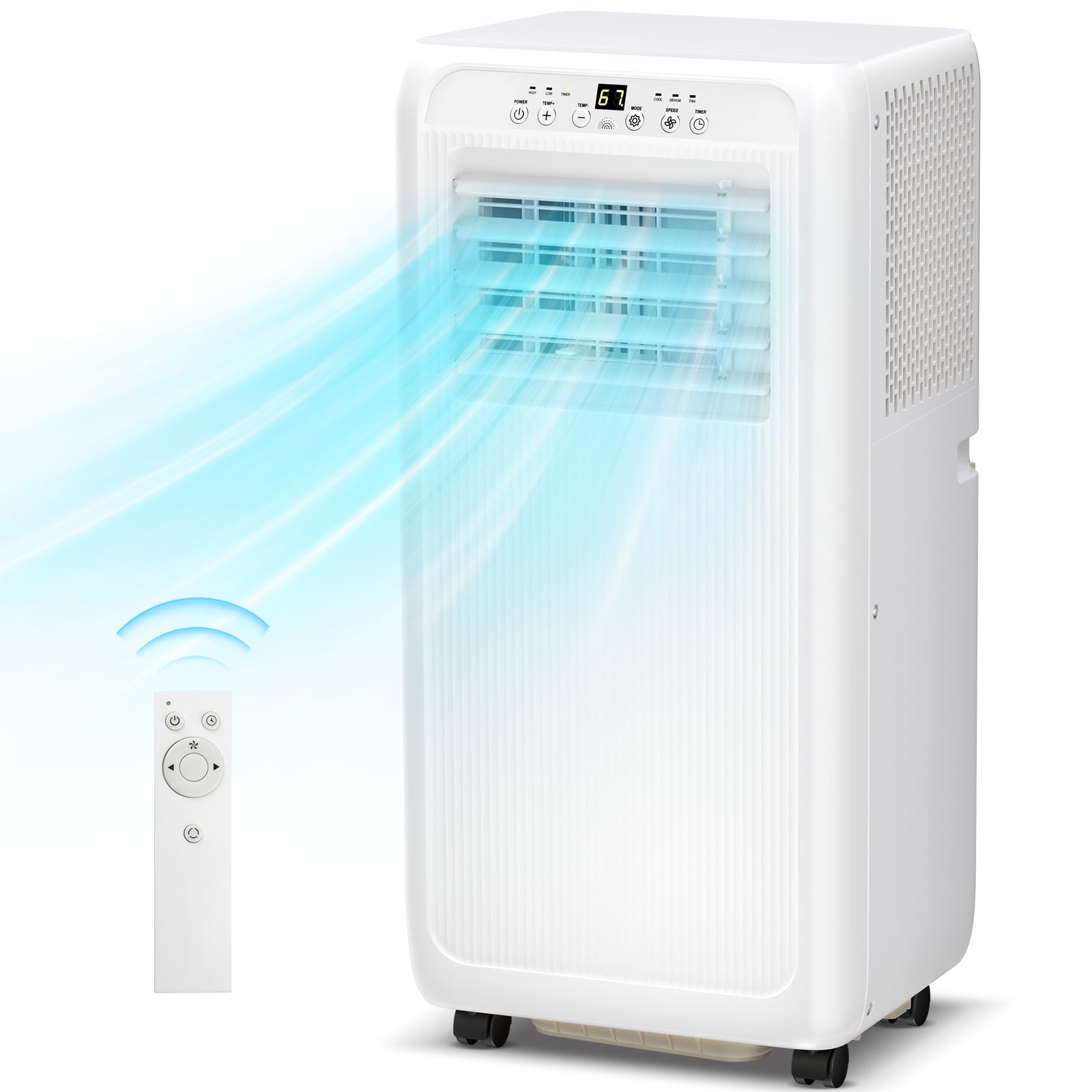 Havato Portable Air Conditioner 10000BTU, 4IN1 Portable AC Unit Covers up to 450 Sq. Ft, White