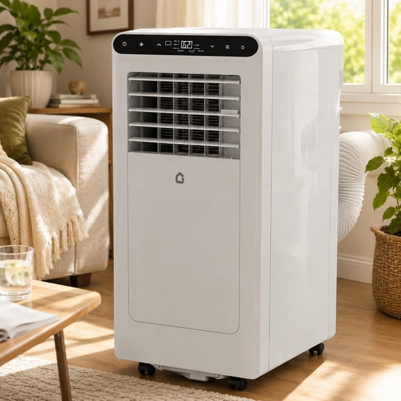 Portable Air Conditioner 8000 BTU, 3-in-1 Portable AC Unit with Cooling, Dehumidifier & Fan, Cools Rooms Up to 35 Sq.ft., 48dB Quiet Sleep Mode, Remote Control, 24H Timer, Window Installation Kit