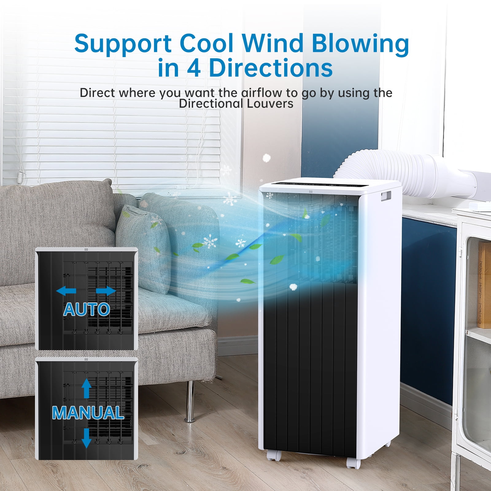 Portable Air Conditioner, 8000 BTU Air Conditioner, 3in1 Compact