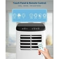 thumbnail image 1 of Portable Air Conditioner, 8000 BTU 3-in-1 Unit with Fan Mode, Remote & Ventless Design, Portable Room Air Conditioner,Black, 1 of 7