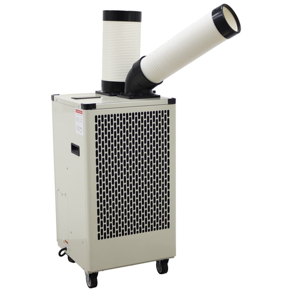 Portable Air Conditioner 9180 BTU Industrial Spot Cooler Air Conditioner 350-450m/h Mobile Outdoor Indoor Cooling Aircon Louver Type 110V 1000W