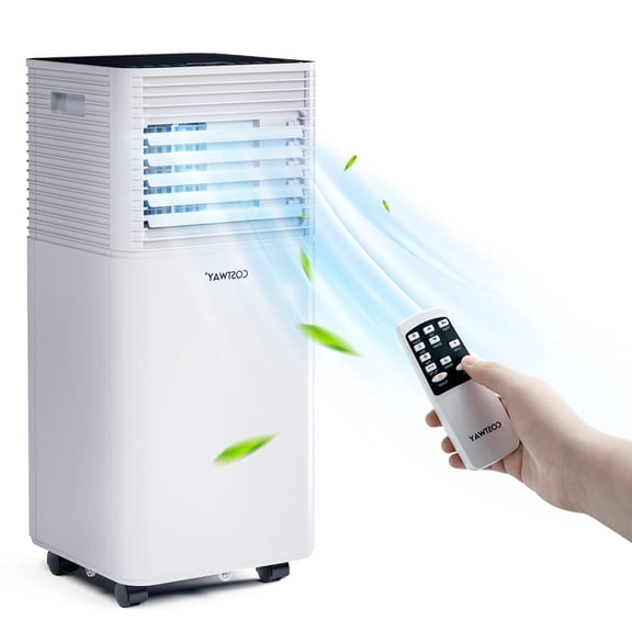 Portable AC , Air Cooler for 350 Sq.Ft Rooms, Includes Remote Control, 24H Timer, Ventilation Kit, Sleep Mode, Suitable for Bedroom Living Room, White