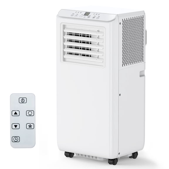 Portable Air Conditioner - Easy to Move Ac Unit for Rooms Up to 750 Sq Ft, 3-In-1 Cool/Fan/Dry, Low Noise, Super Silent with Led Function Display