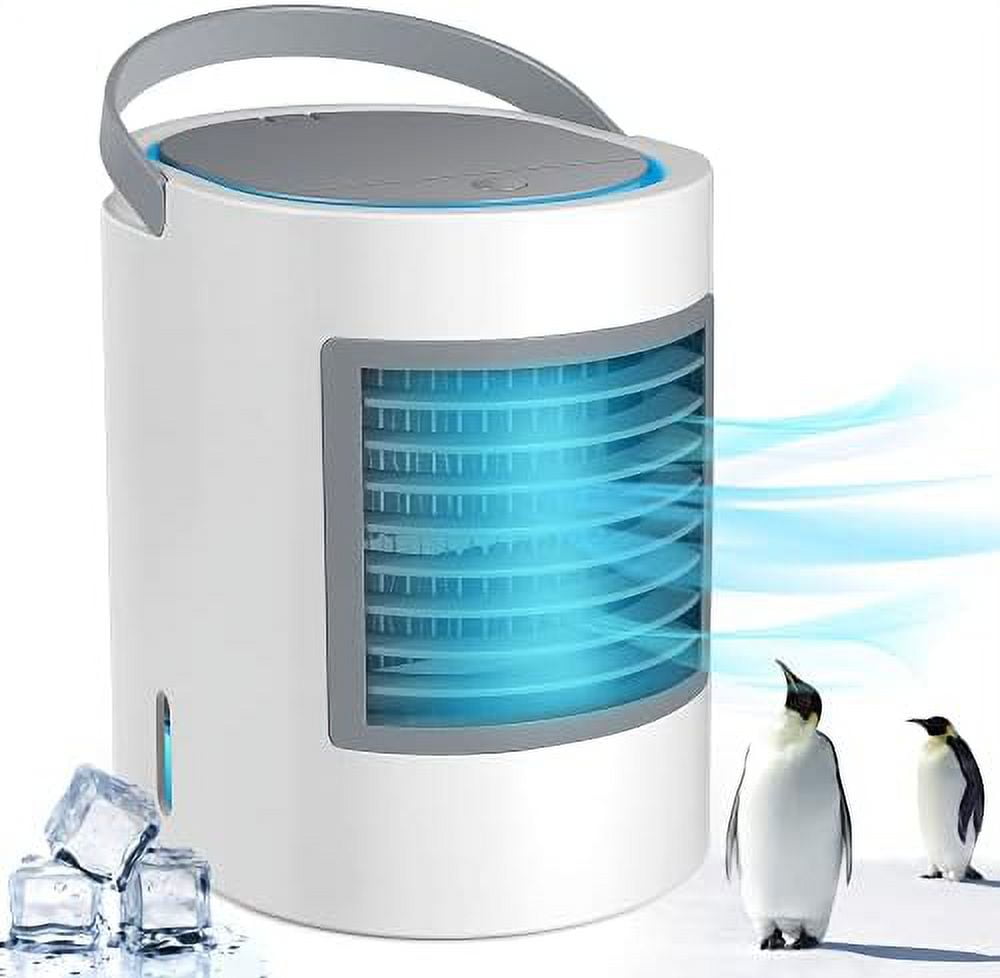 Portable Air Conditioner, Evaporative Personal Desk Fan, Quiet Air