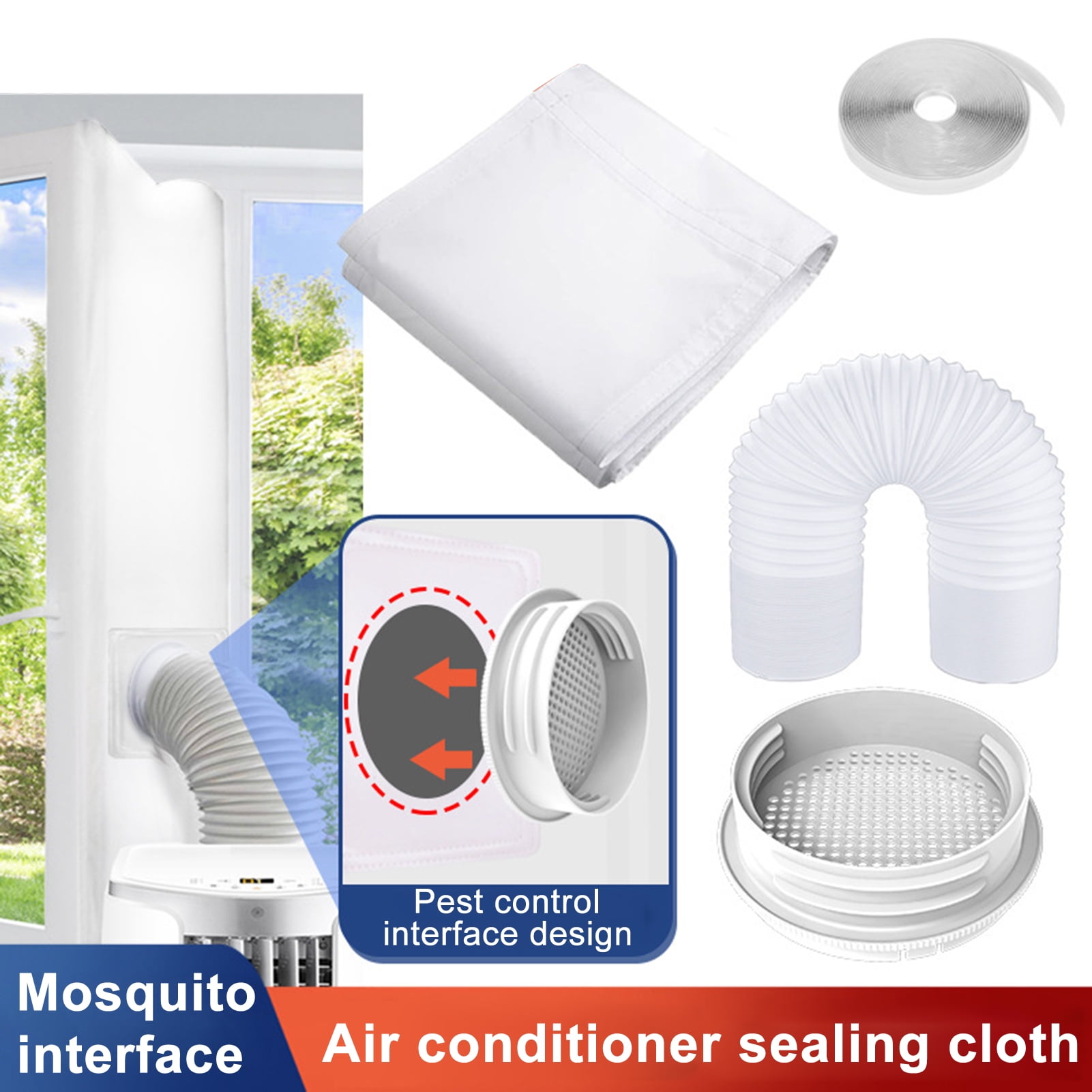 Portable Air Conditioner Exhaust Hose Coupler AC Hose Adapter