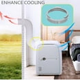 thumbnail image 1 of Portable Air Conditioner Exhaust Hose Coupler - 59 Inch/6 Inch Window Adapter for A/C Unit - Connector for Mobile Air Conditioning Accessories, 1 of 5