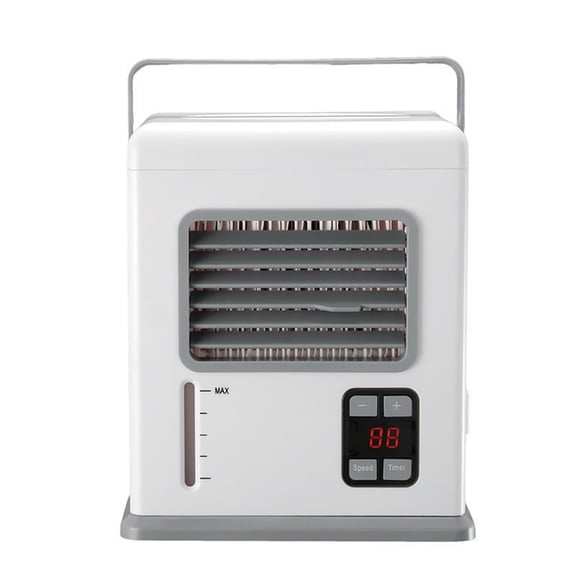 Portable Air Conditioner Fan Mini Evaporative Cooler in 2 Speed USB/AC Desktop Conditioners with Timer for Home Office Dorm