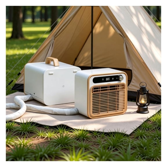 Portable Air Conditioner, Mini 1500W Compressor Cooler with Fresh Air Function, 12H Timer, Remote & WiFi Control, Easy-Clean Filter for Home, Office and Camping