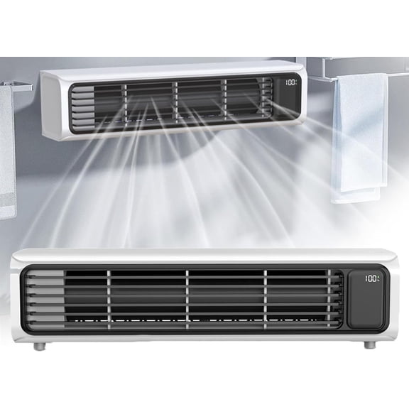 Portable Air Conditioner, Rechargeable Bladeless Air Cooler, 2026 Portable Fans Air Conditioners, 3 Speed Quiet Desk Fan, Horizontal and Vertical Mode Wall Mounted Portable Air Conditioner