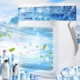 thumbnail image 1 of Portable Air Conditioner - Rechargeable Personal AC Unit Evaporative Air Cooler with 3 Speeds, Timer, LED Lights & Aromatherapy, Mini Air Conditioner Cooling Fan for Bedroom Home Office, 1 of 7