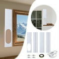 thumbnail image 1 of Portable Air Conditioner Window Kit - Adjustable Sliding Window Seal Panel for 5.9" Exhaust Hose, Fits Vertical & Horizontal Windows Up to 60 Inches, Universal AC Ventilation Kit (White), 1 of 5