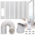 thumbnail image 1 of Portable Air Conditioner Window Vent Kit, Adjustable Window Seal with 5.9 Inch Diameter, 78.7 Inch Length Exhaust Hose for A/C Unit Universal for Sliding Glass Doors, 1 of 7