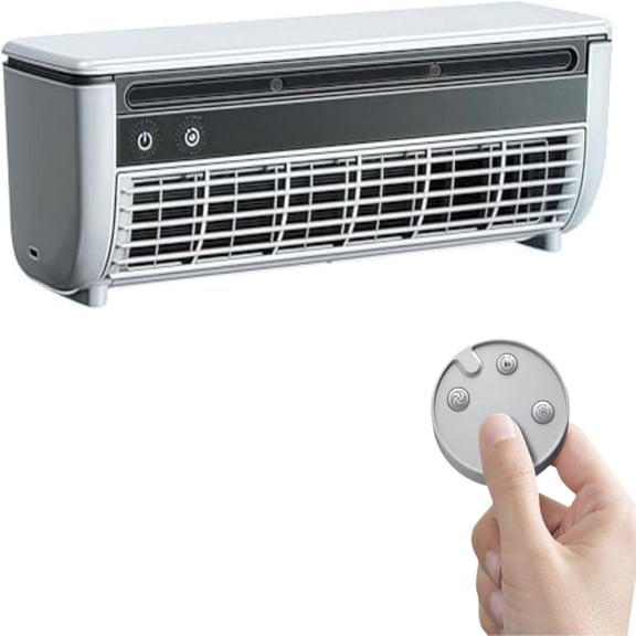 Portable Air Conditioner With Wireless Charging, Air Conditioning Unit Wall Mounted With Remote Control, 6000Mah Battery Portable Usb Cooler, 30s Fast Cooling For RV Camping Office, Bedroom, Kitchen