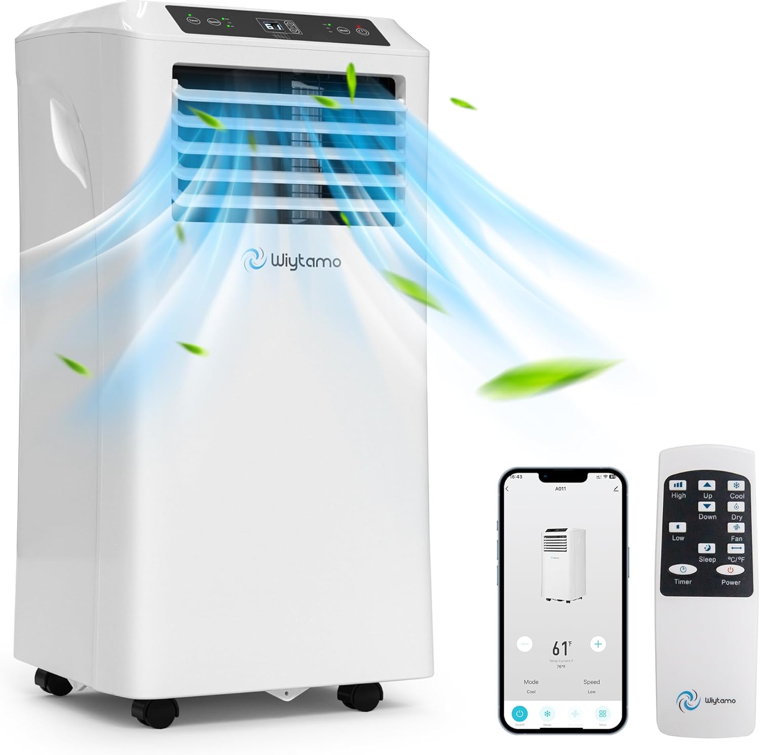 Portable Air Conditioners 10,000 BTU, Cool, Dehumidifier & Fan 3 in 1