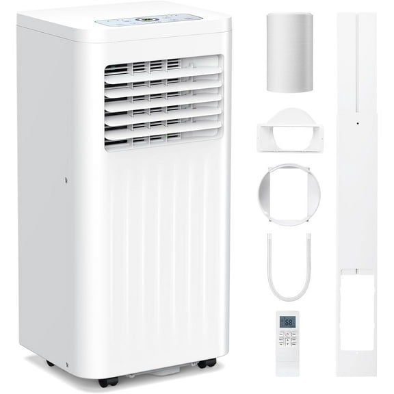 Portable Air Conditioners,10000 BTU,4 in 1 Portable AC Unit with Window Kits,Fan & Dehumidifier Modes,Cools up to 450 Sq.Ft,LED Display/Remote Control,24H Timer for Living Room,Bedroom