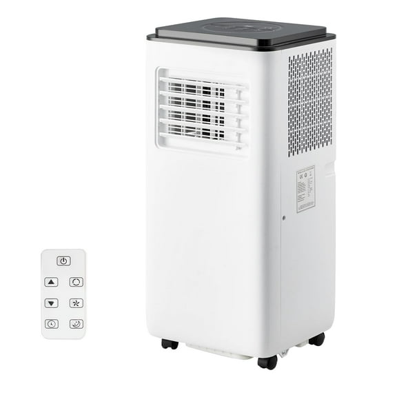 Portable Air Conditioners 10000 BTU, Energy Efficient AC Unit with Remote Control, 24H Timer, Quiet Operation for Bedroom, Office, Dorm Rooms Up to 450 Sq. Ft, Black Top