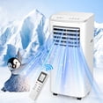 thumbnail image 1 of Sotoplay 8500 BTU Portable Air Conditioners,4 In1 Air Conditioner with Remote Control,Portable AC Cooling Range up to 3650 Sq.ft with 24-Hour Timer, Windows Kit,Brush,White, 1 of 9