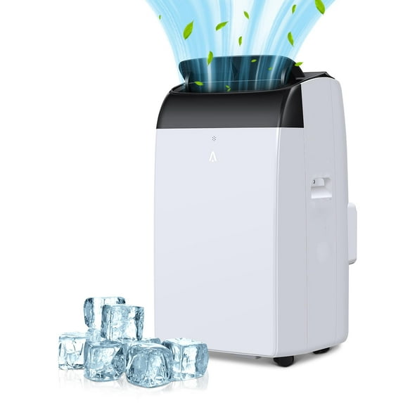 Portable Air Conditioners 12000 Btus, Portable AC Units for Rooms up to 600 Sq. Ft, Equipped with Dual Motors, Remote Control, 24H Timer, Follow Me Function, Window Vent kit, Sleep Mode