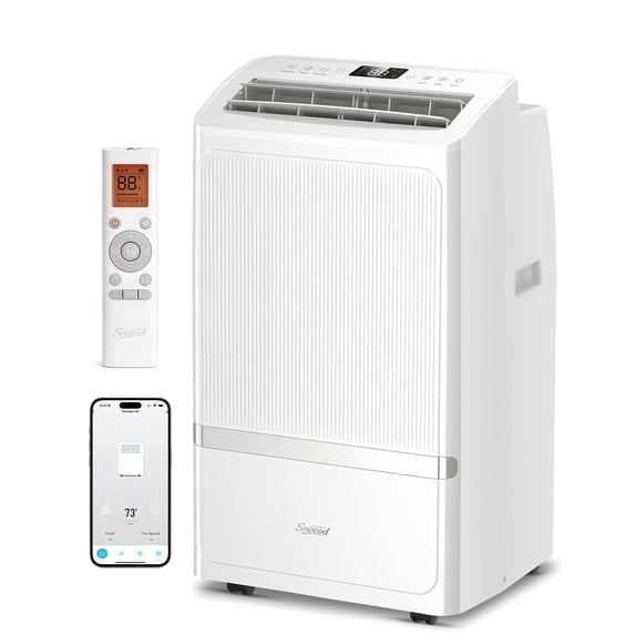 Portable Air Conditioners, 16000 BTU AC Cools up to 700 Sq Ft, Quiet 40 dB Free Stand Portable AC with Drainage-Free Cooling/Fan/Dehumidifier, Sleep Mode, APP&Remote Control, Installation Kit
