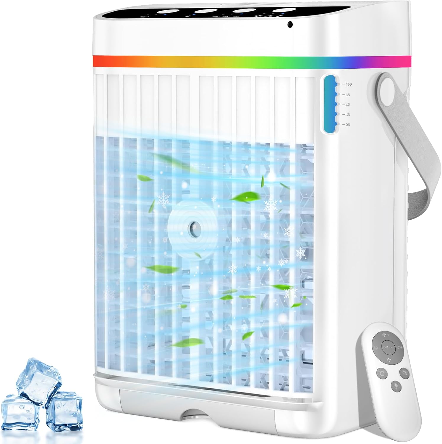 Small Mini Ac Portable Air Conditioners, 40oz Water Tank, 3 Wind Speed & 3 Cool Mist ...