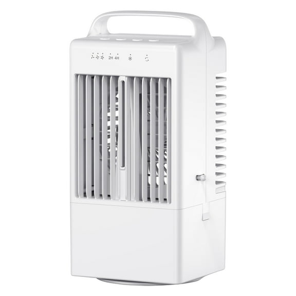 Portable Air Conditioners 900ml Fan Evaporative Air Cooler Small Portable AC With 3 Speeds Wide Angle Head 7 Colors LED Light & 2/4H Timer Personal Mini Air Con