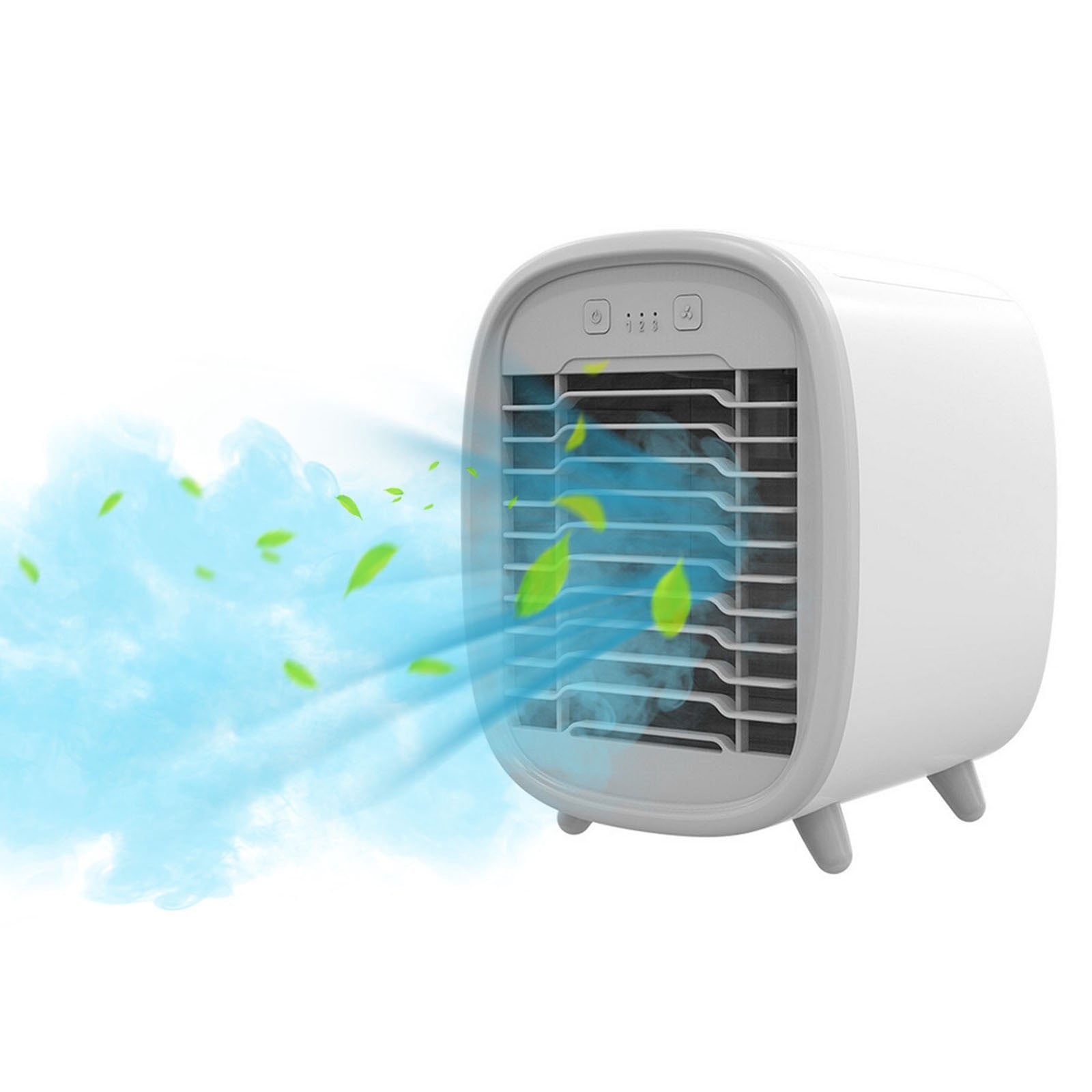 Portable Air Conditioners,Aidoshy Rechargeable Mini Air Conditioner Fan with 3 Wind Speeds, Quiet Personal Small Desk Air Cooler for Bedroom,Car,Home,Camping,Travel,Office