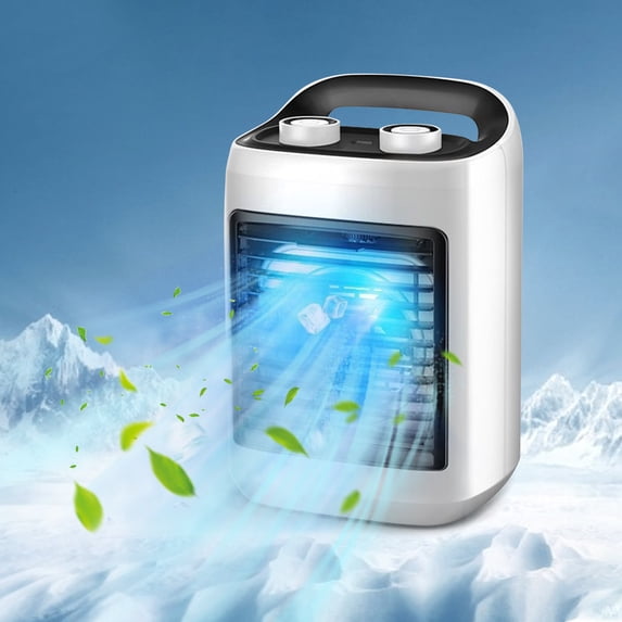 Portable Air Conditioners Fan,3 Speed Fast Cooling Evaporative Air Cooler, Silent Conditioning Fan,USB Cooling Fan,Mini Evaporative Cooler,for Your Desk, Nightstand, or Coffee Table