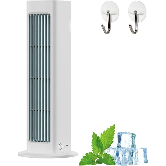 Portable Air Conditioners Portable Bladeless Mini Air Conditioner with Remote, Small and Compact Ultra Quiet Energy Efficient,White