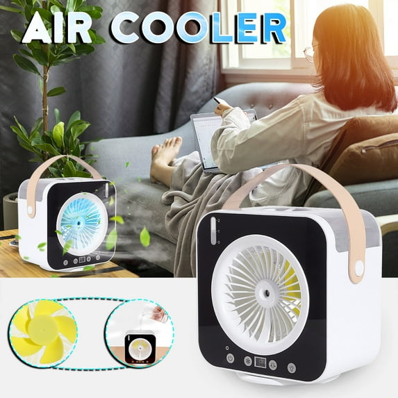 Portable Air Conditioners, Quiet Mini AC Air Conditioner Desktop Cooling Fan, New Style Portable Cooler USB Removable Conditioning Fan for Home Office Bedroom