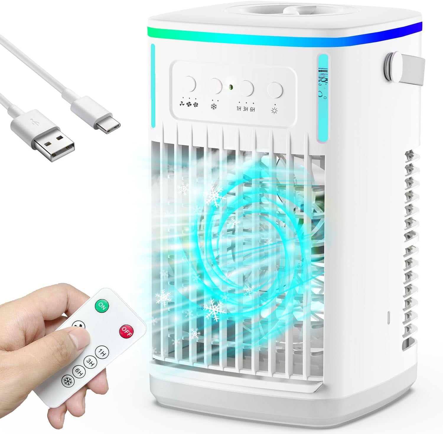 Portable Air Conditioners with Remote 1500ml Water Tank 3 Wind Speeds Portable Air Conditioners with Remote 1500ml Water Tank 3 Wind Speeds