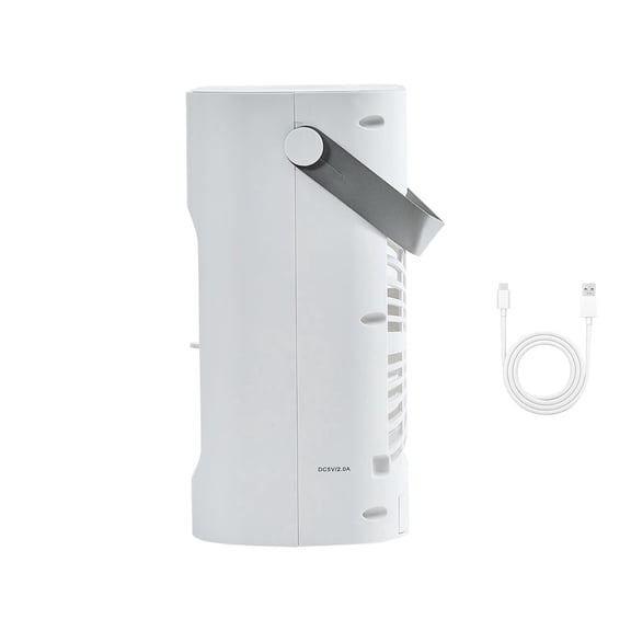 Portable Air Cooler 4-in-1, Fan/Humidifier/Air Cooler/Ambient Lighting, 3 Speeds, 700ml Tank with Ice Cube Support, 0-7H Timer, Low Noise for Home Office Camping