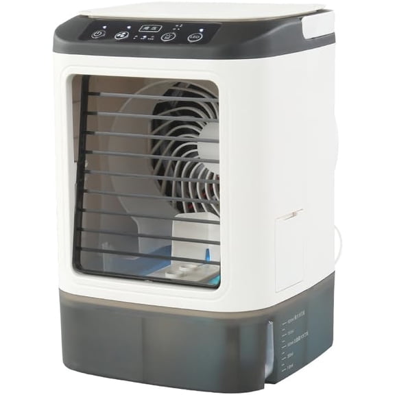 Portable Air Cooler Fan - 3-in-1 Cooling, Humidifier, 900mL Tank, USB-Powered, Ultra-Quiet for Home/Office/Travel