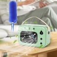 thumbnail image 1 of Portable Air Cooler Fan,Air Cooler Portable Air Conditioner Small Air Conditioner - 3 Speed Mini Ac, 500Mah Battery, <36Db Quiet, With Ice/Water Tank For Desktop, Home, Office - Green Compact Design, 1 of 6