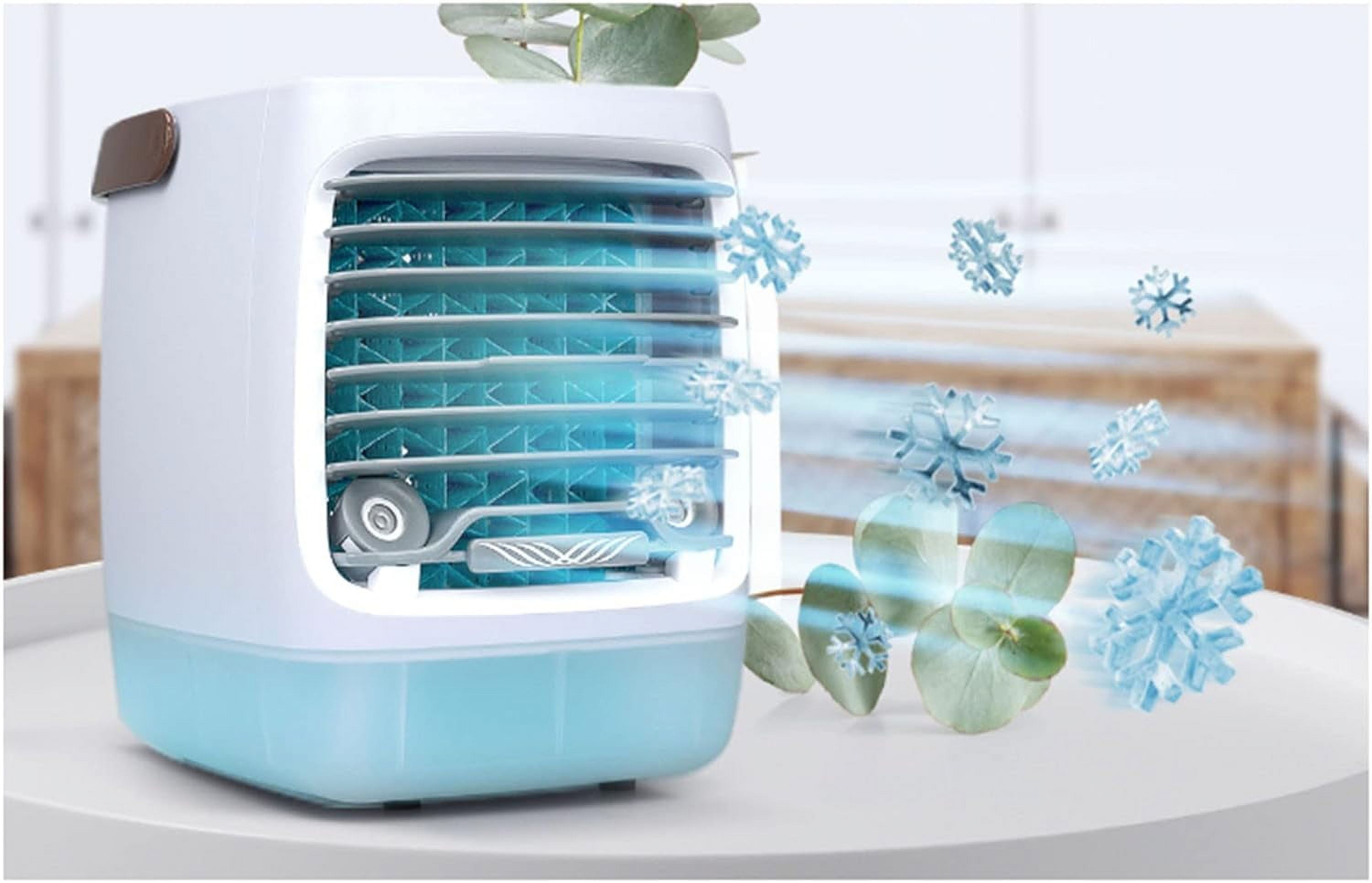 𝑪𝒉𝒊𝒍𝒍𝒘𝒆𝒍𝒍 Portable Air Cooler Humidifier Personal Air Conditioner Cooling Fan Rechargeable