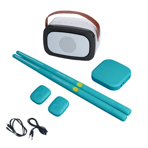 Portable Virtual Drum Electric Air Drum Set with Drumsticks Light Weight Air Drum Musical Instruments Gift for Beginner