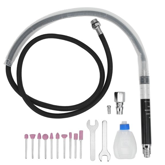 Portable Air Powered Pencil Grinder Set, 90 PSI, Ideal For Polishing, Engraving Detail Work