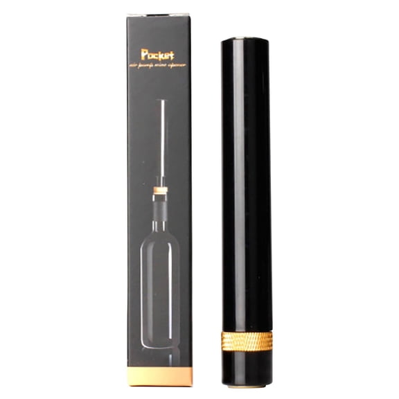 Portable Air Pressure Pump Wine Bottle Opener | Travel Pocket Corkscrew for Home Restaurant Party | Easy Cork Removal Tool | Compact ABS & Stainless Steel Design