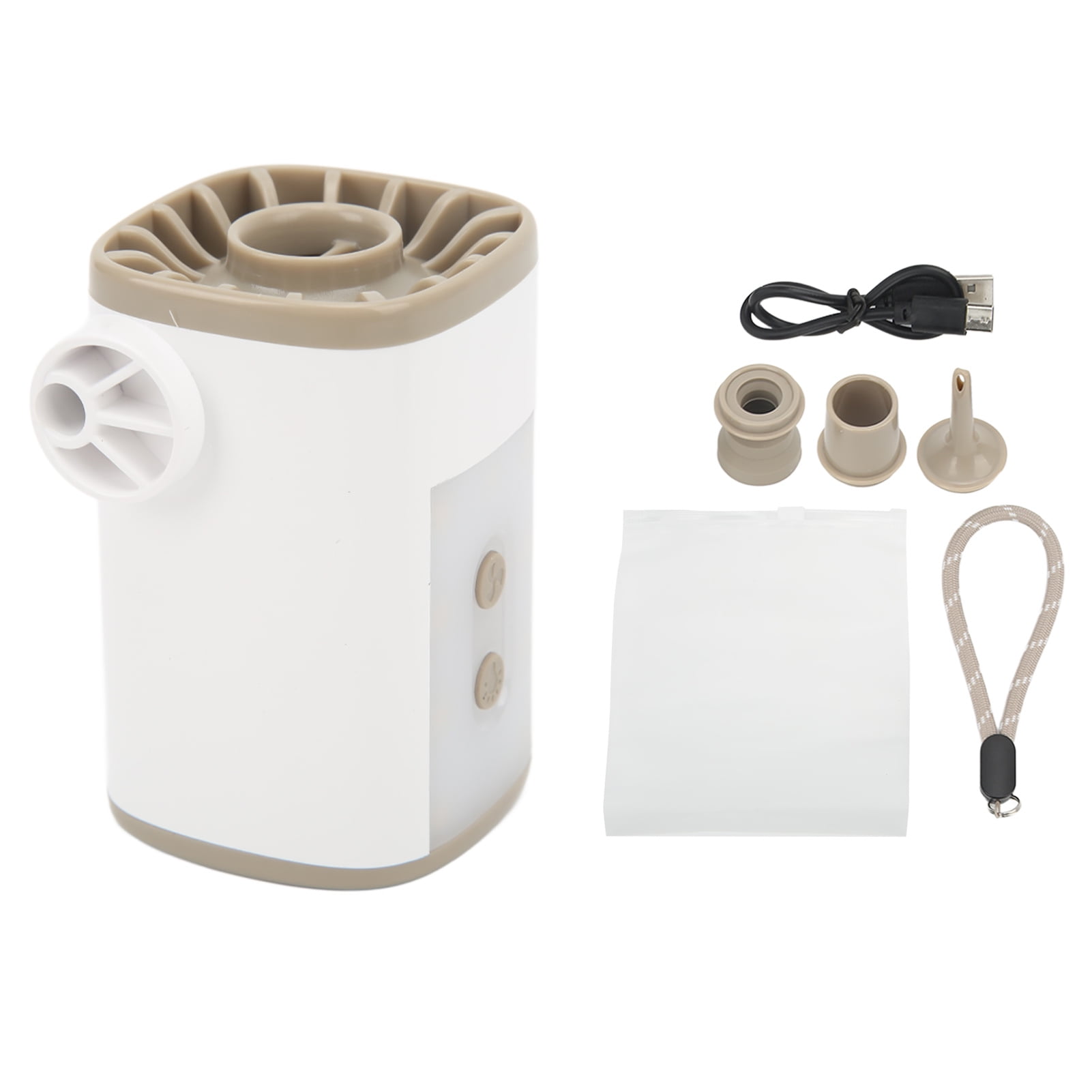 Portable Air Pump 2 Nozzles 2 Modes 3600mAh Battery USB Charging