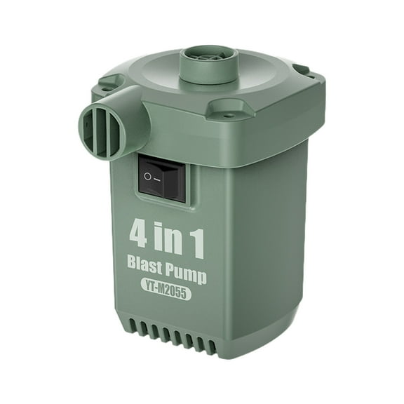 Portable Air Pump And Deflator For Inflatables Including Air Mattresses Boats And Pool Floats With 3 Nozzles 1600mAh Battery Type C Fast Charge And 260 Lmin Air Flow