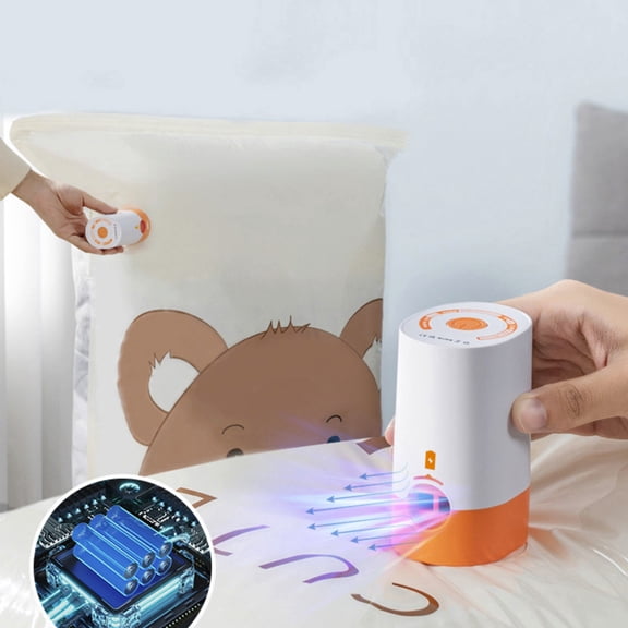 Portable Air Pump Electric Inflator Deflator with 5 Nozzles for Air Mattress Pool Floats Camping Gear Home Travel Accessories Fast Inflation Rechargeable Battery Powered Air Pump