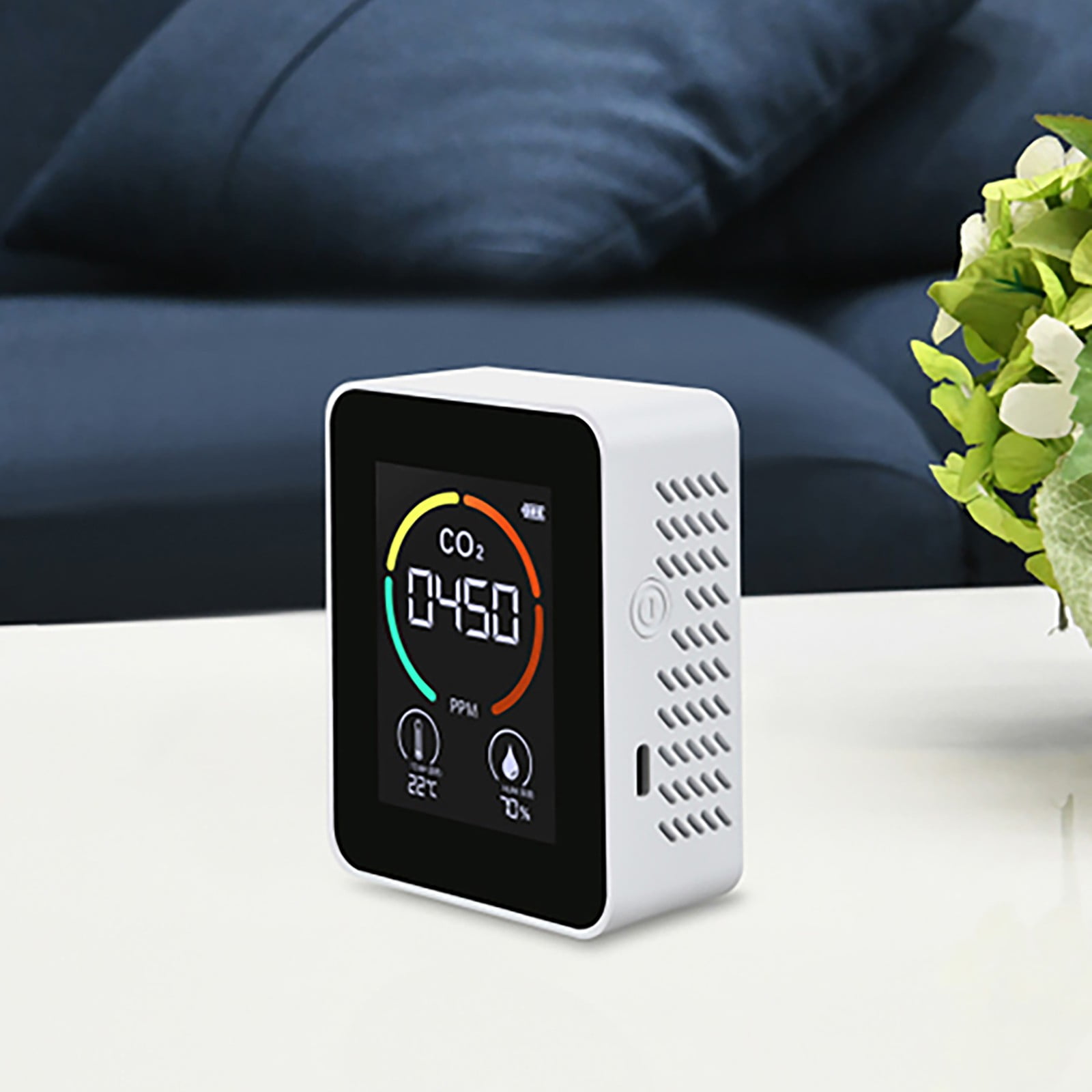 Portable Air Quality Temperature And Humidity Dioxide Phone Holder in