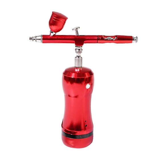 Portable Airbrush with Compressor Kit Auto Start & Stop Air Brush 0.3mm 7cc Gravity Feed Rechargeable Mini Handheld Airbrush for Painting Nail Art Tat