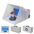 thumbnail image 1 of Portable Airbrush Paint Spray Booth Kit Pro Paint Set w/ Turn Table Powerful Fan For Toy Model Parts, 1 of 8