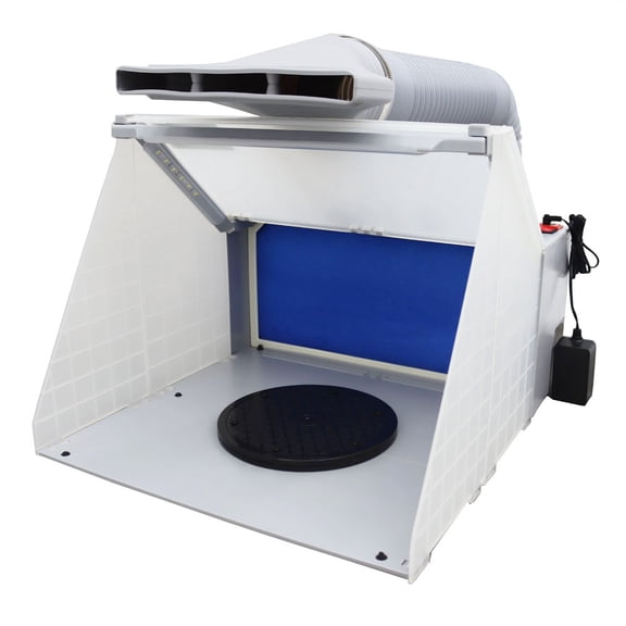 Portable Airbrush Paint Spray Booth Kit with LED Light 110V for Painting Crafts